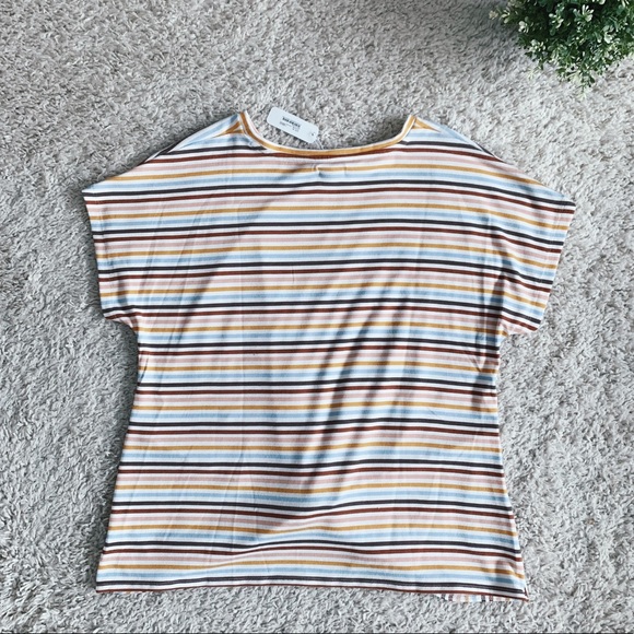 (NWT) Vintage Boho Striped Front-Knot Top - Picture 4 of 4